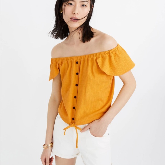 Texture & Thread Off-the-Shoulder Top - Picture 2 of 6